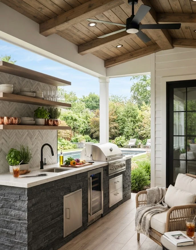 Create an Outdoor Kitchen Station