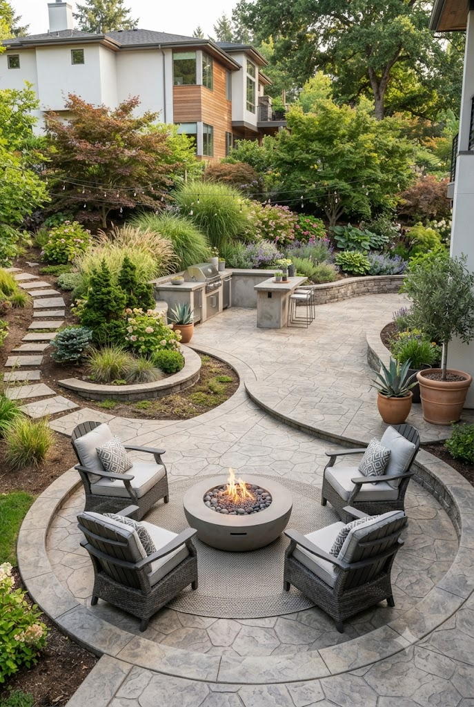Curved Patio Design