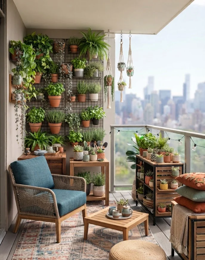 Decorate with Small Potted Plants