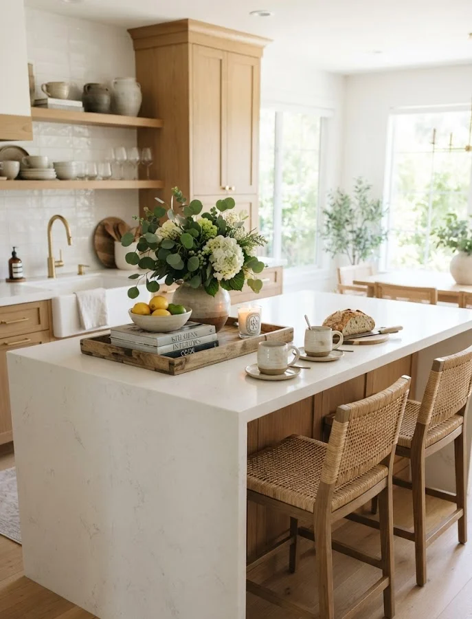 Decorative Kitchen Island Styling