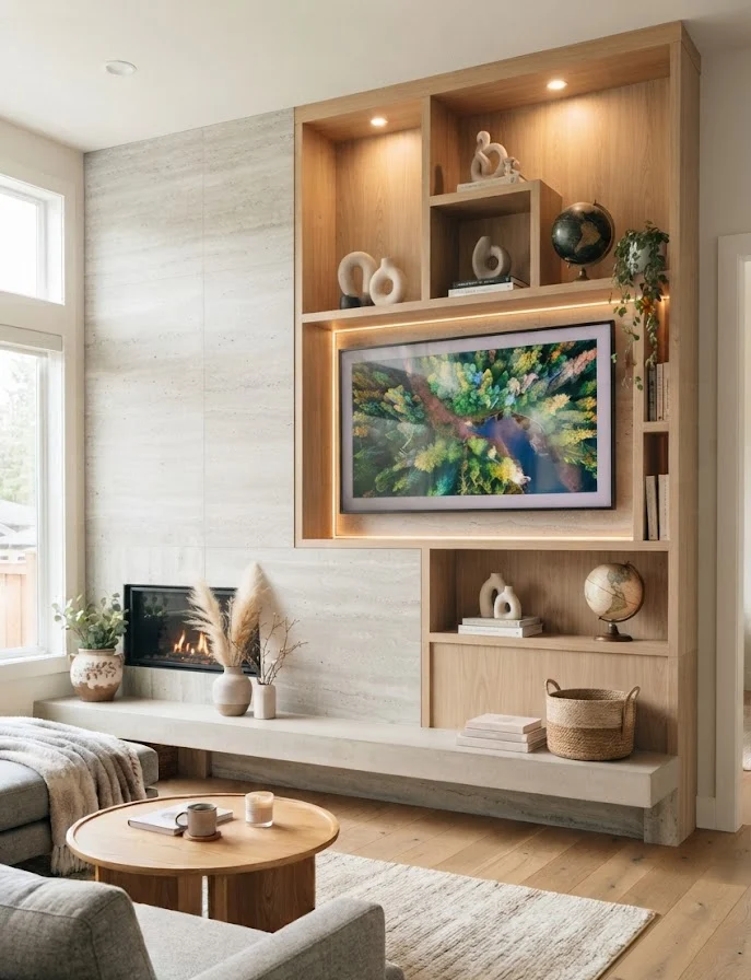 Design an Asymmetrical Media Wall