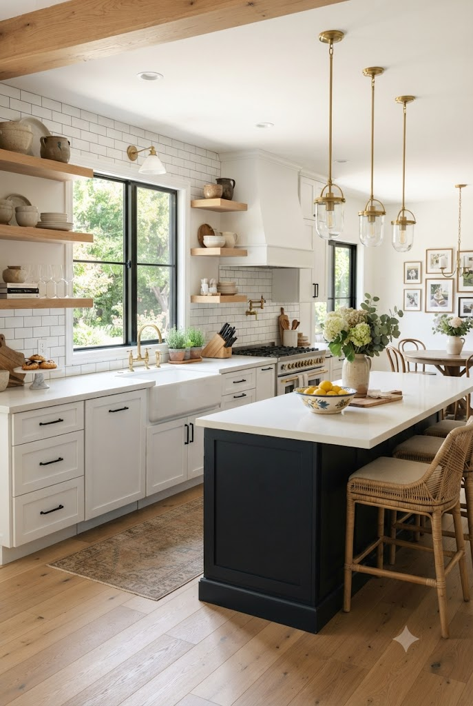 Farmhouse-Style Kitchen