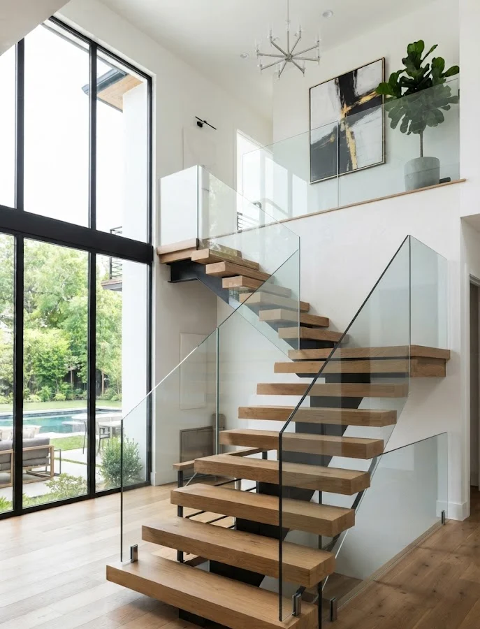 Floating Stair Railing