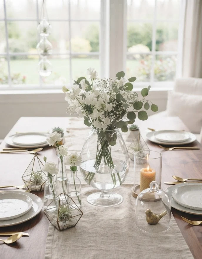 Glass Vase and Transparent Decor
