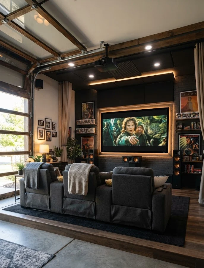 Home Theater Garage Man Cave