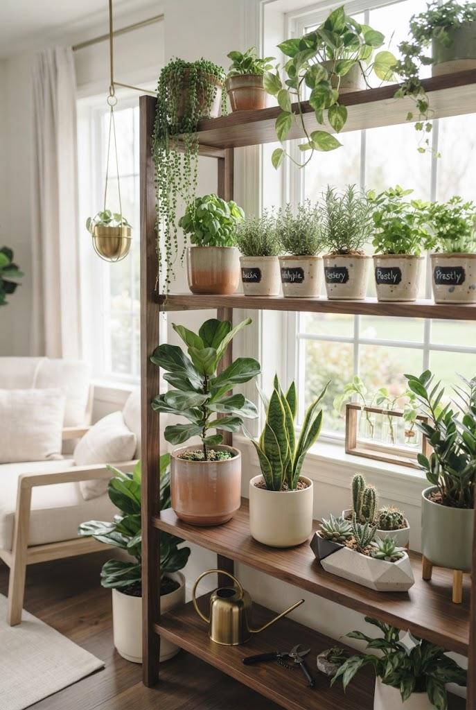 Indoor Plants and Herb Displays