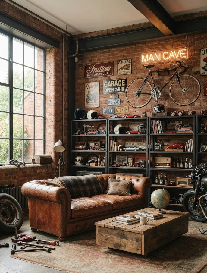 Industrial Garage Man Cave