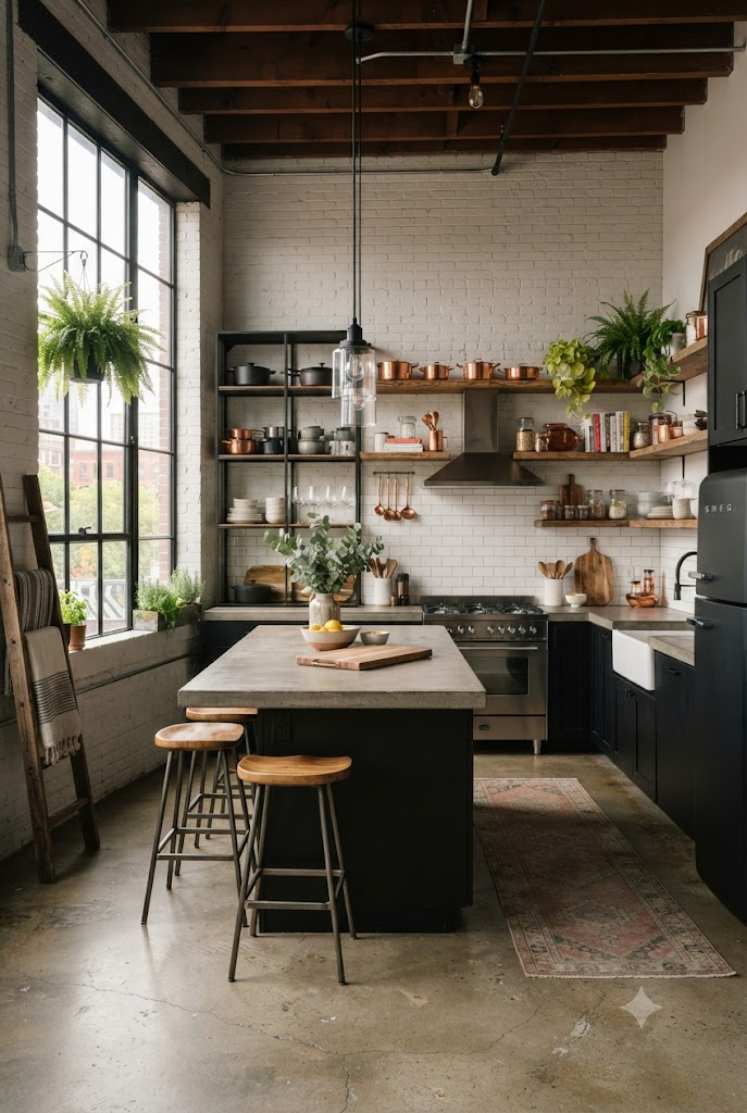 Industrial-Style Kitchen