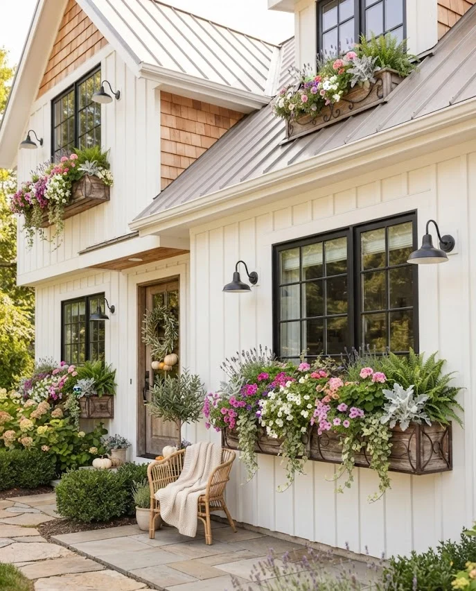Install Decorative Window Boxes