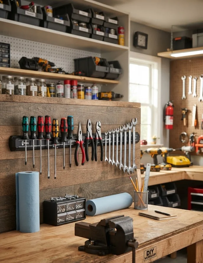 Install Magnetic Tool Strips