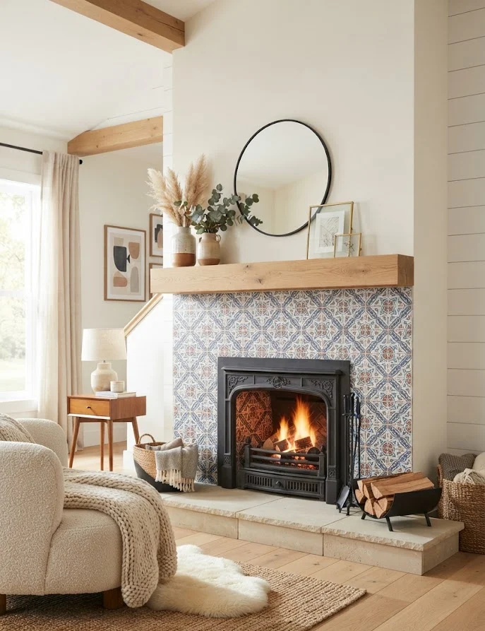 Install Patterned Tile Backdrops