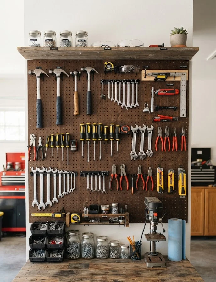 Install a Pegboard Tool Wall