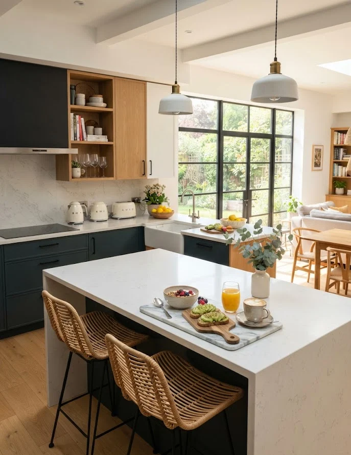 Kitchen Layout with Breakfast Bar