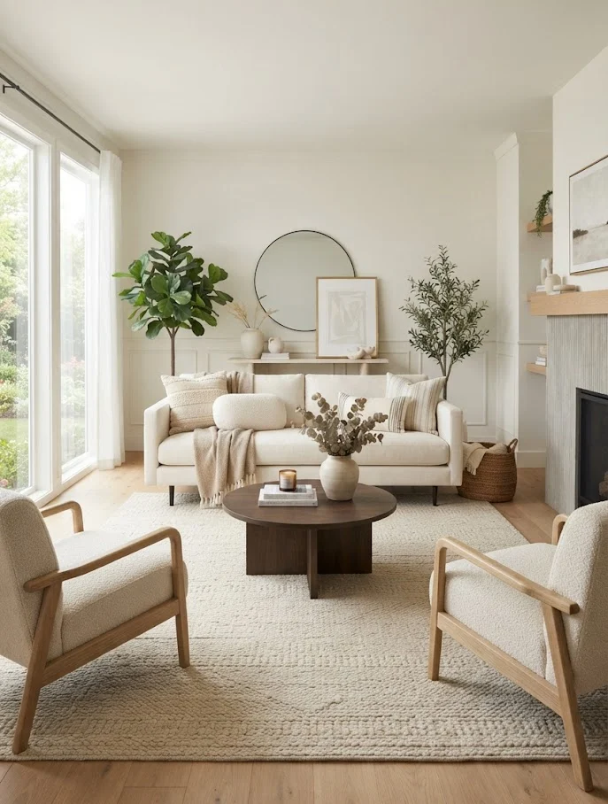 Large Neutral Area Rug