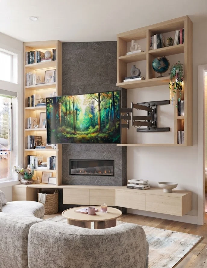 Make the Most of a Corner Fireplace Layout