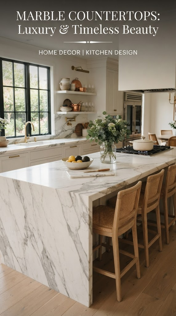 Marble Countertops for Luxury and Timeless Beauty