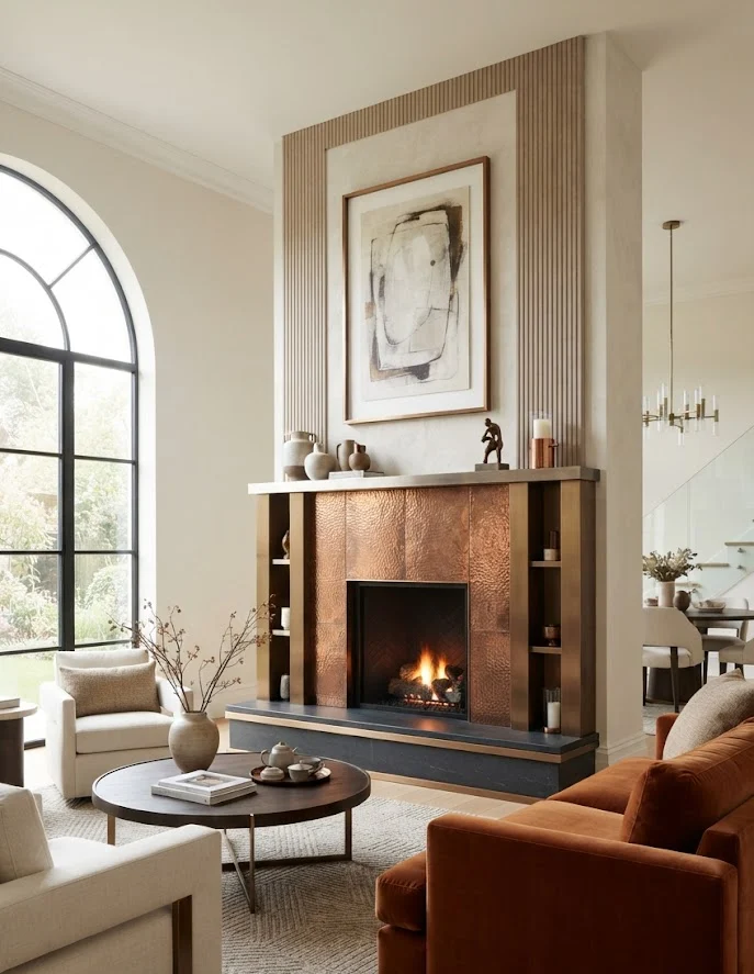 Metallic Copper and Bronze Accents