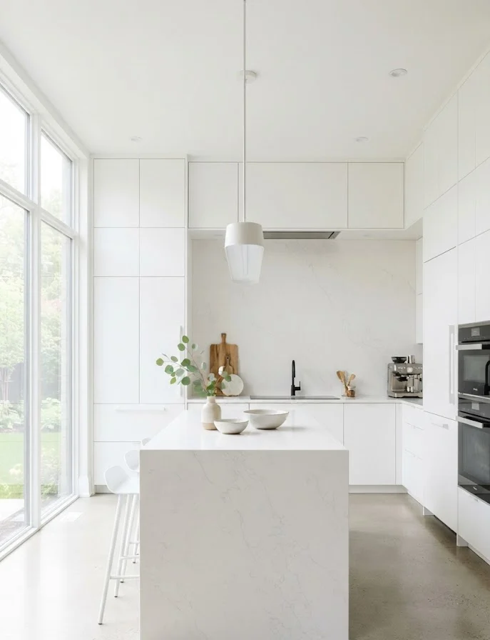 Minimalist White Kitchen