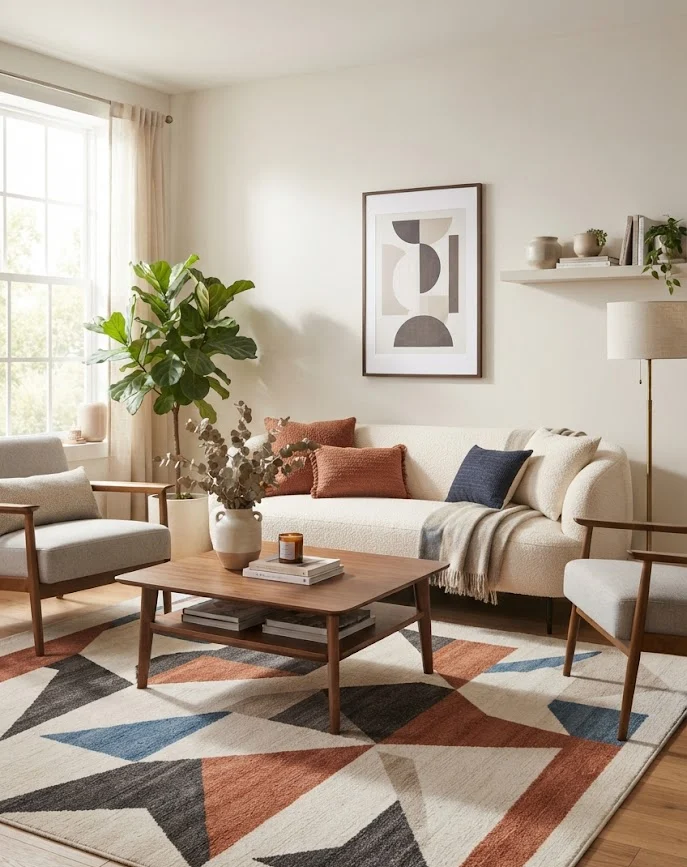 Modern Geometric Rug
