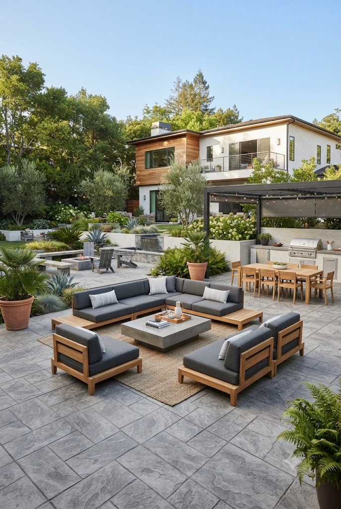 Modern Large-Format Concrete Pattern