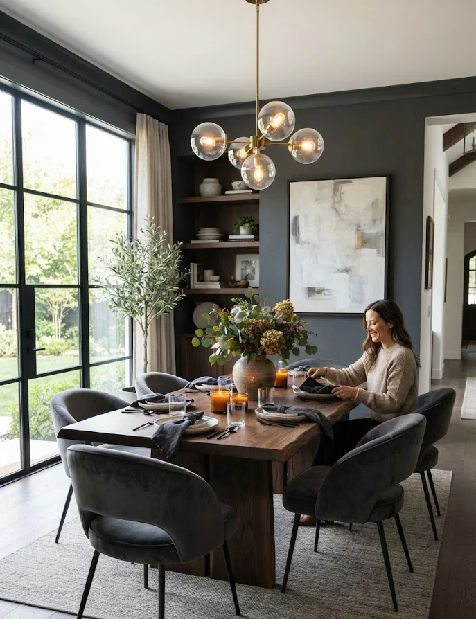Moody Charcoal Gray