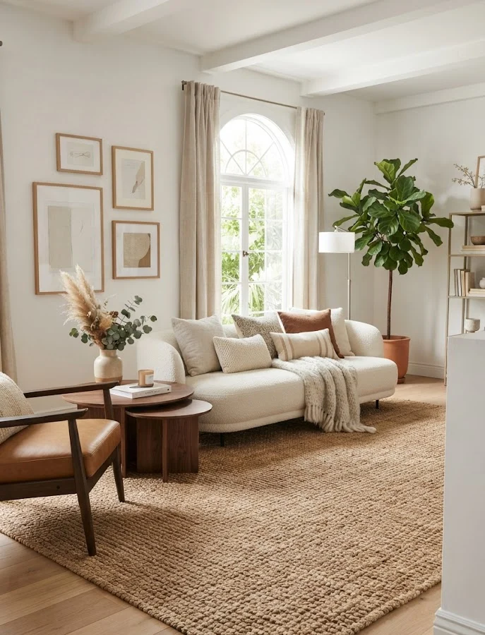 Natural Jute or Sisal Rug