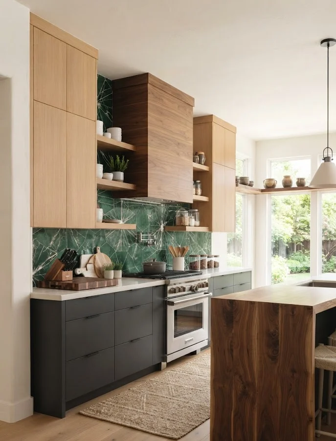 Natural Wood Kitchen Accents