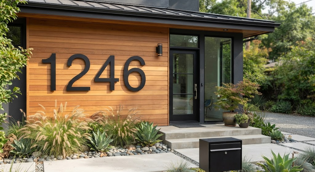 Oversized Modern House Numbers