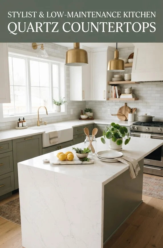 Quartz Countertops for a Stylish and Low-Maintenance Kitchen