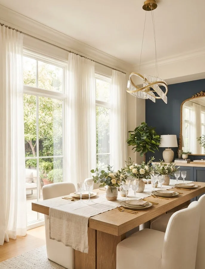 Sheer White Curtains for a Bright Look