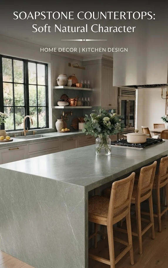 Soapstone Countertops for Soft Natural Character