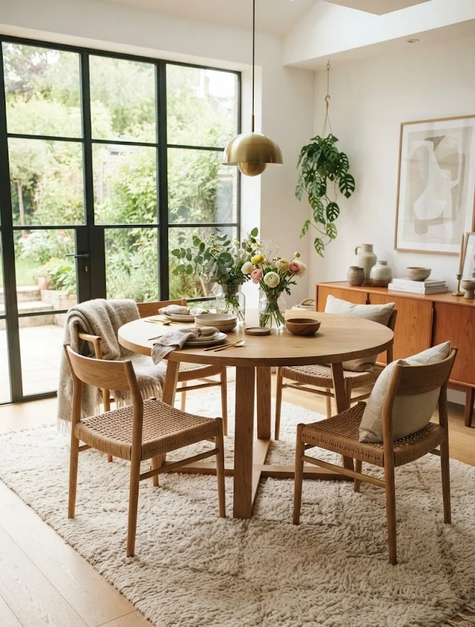Soft Wool Dining Rug