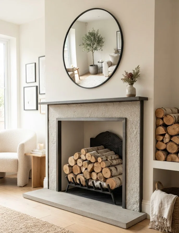 Stack Decorative Birch Logs