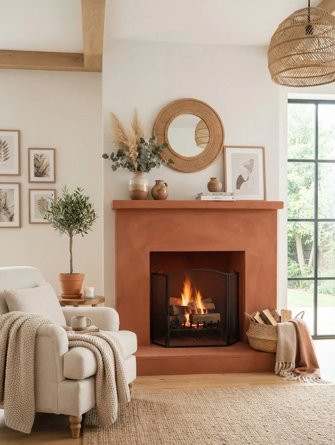 Terracotta Fireplace
