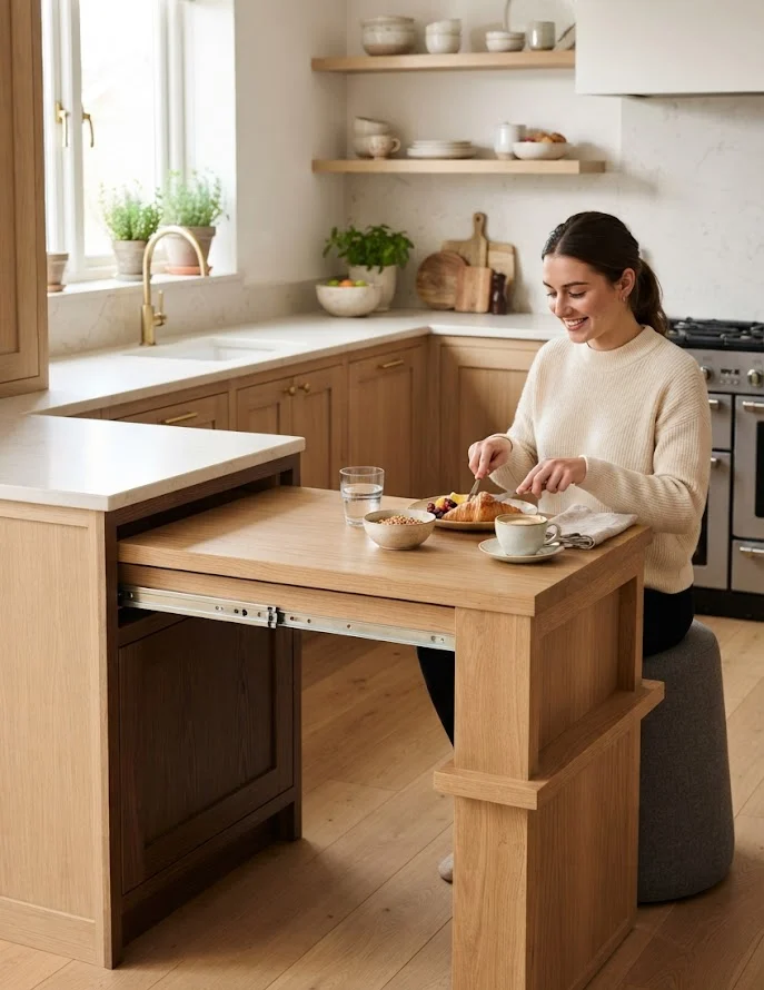 The Pull-Out Drawer Table