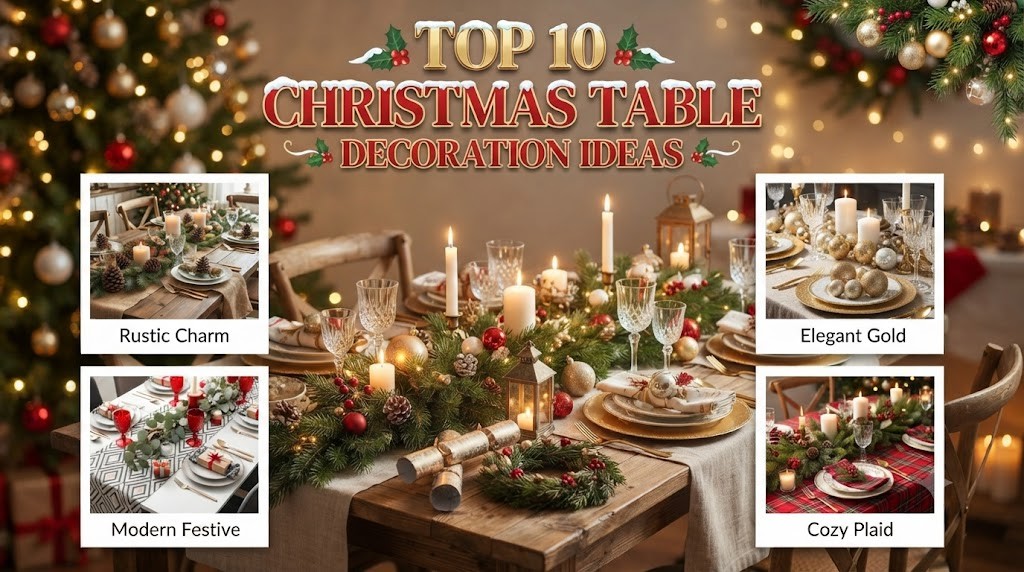 Top 10 Christmas Table Decoration Ideas