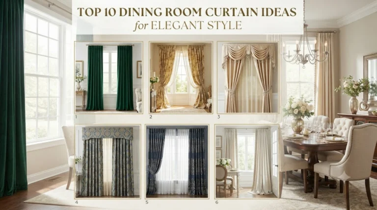 Top 10 Dining Room Curtain Ideas for Elegant Style