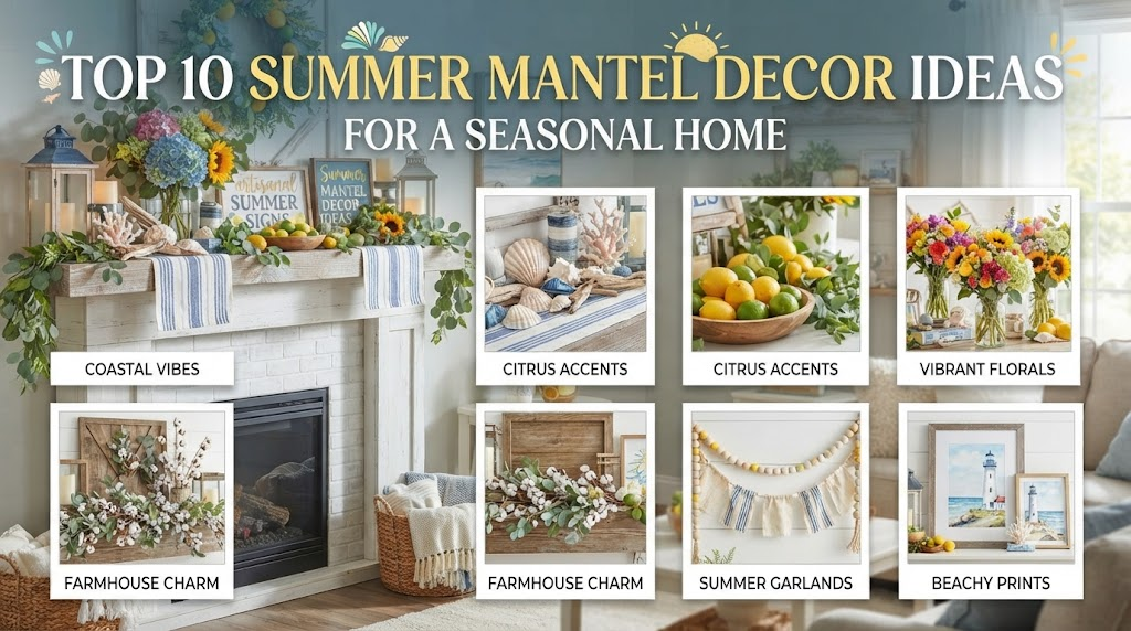 Top 10 Summer Mantel Decor Ideas for a Seasonal Home