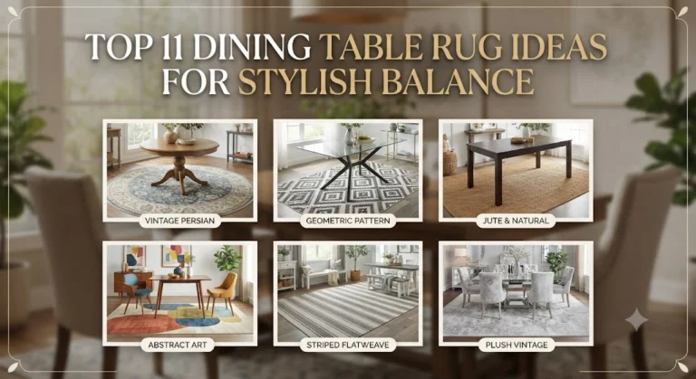 Top 11 Dining Table Rug Ideas for Stylish Balance