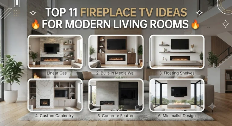 Top 11 Fireplace TV Ideas for Modern Living Rooms