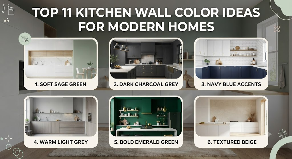 Top 11 Kitchen Wall Color Ideas for Modern Homes