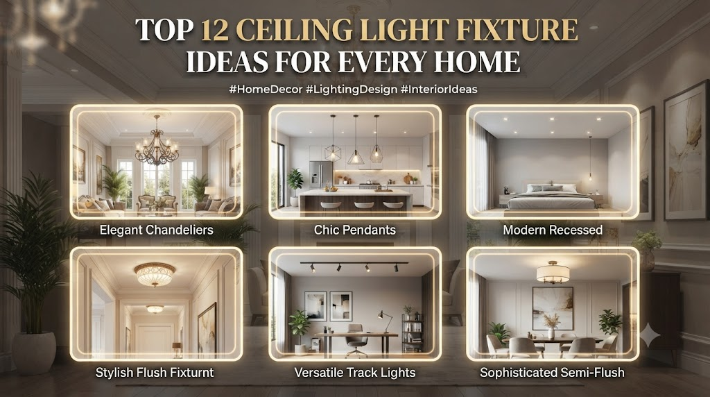 Top 12 Ceiling Light Fixture Ideas for Every Home