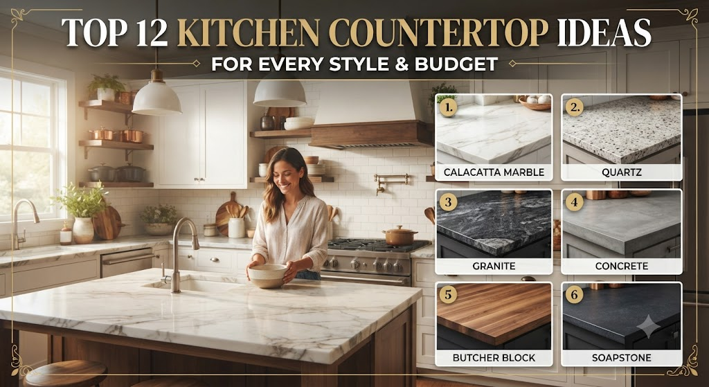 Top 12 Kitchen Countertop Ideas for Every Style & Budget