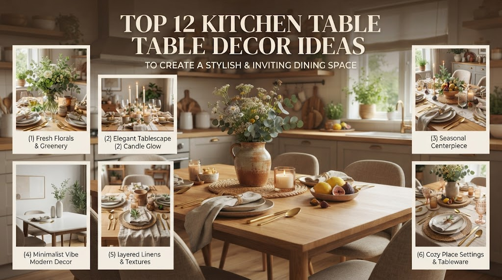 Top 12 Kitchen Table Decor Ideas to Create a Stylish and Inviting Dining Space
