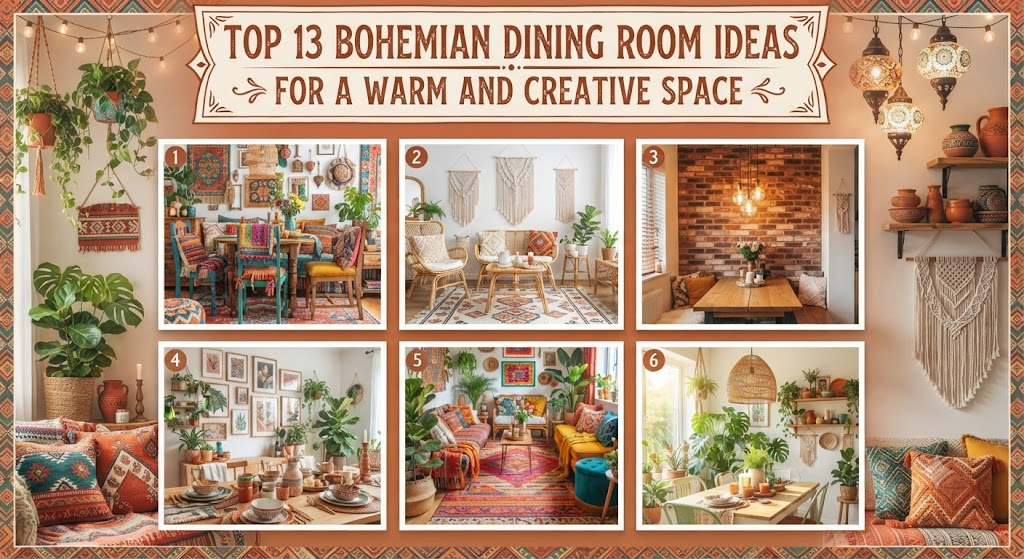 Top 13 Bohemian Dining Room Ideas for Cozy Homes