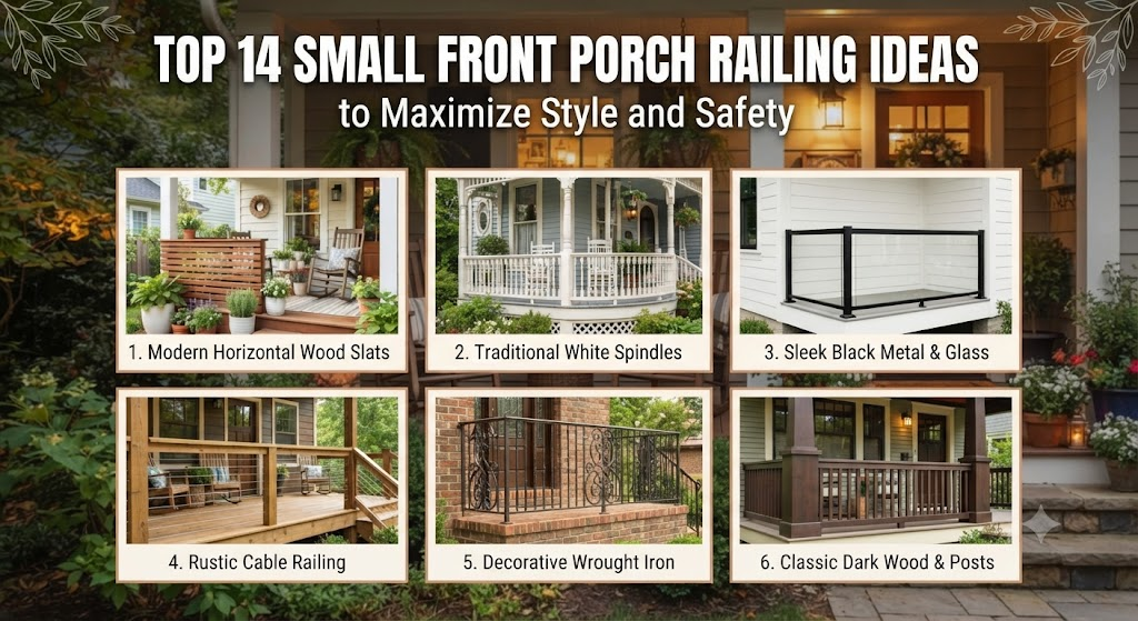 Top 14 Small Front Porch Railing Ideas: Style and Safety