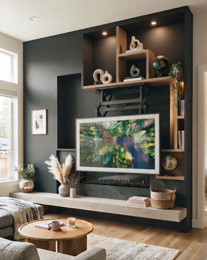 Use a Pull-Down TV Mount for Better Viewing