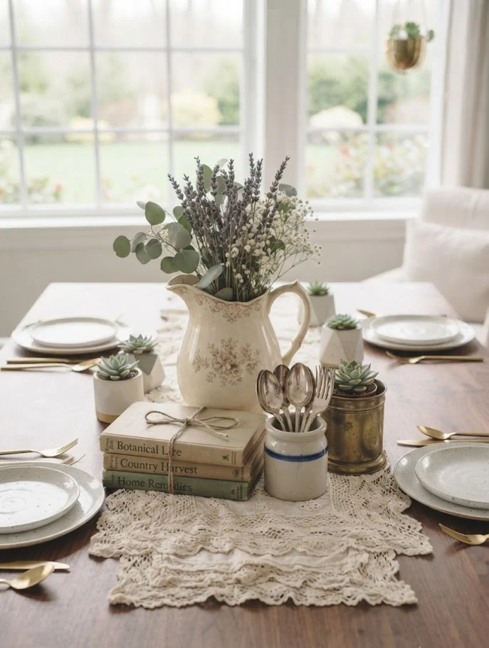 Vintage-Inspired Table Decor