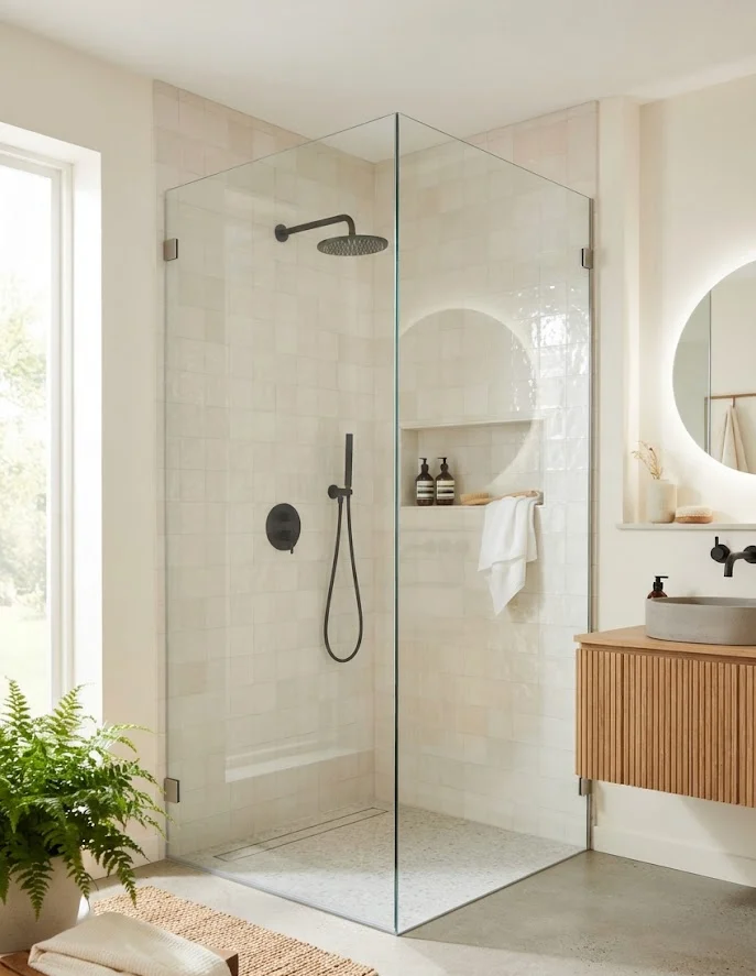 Walk-In Showers with Frameless Glass