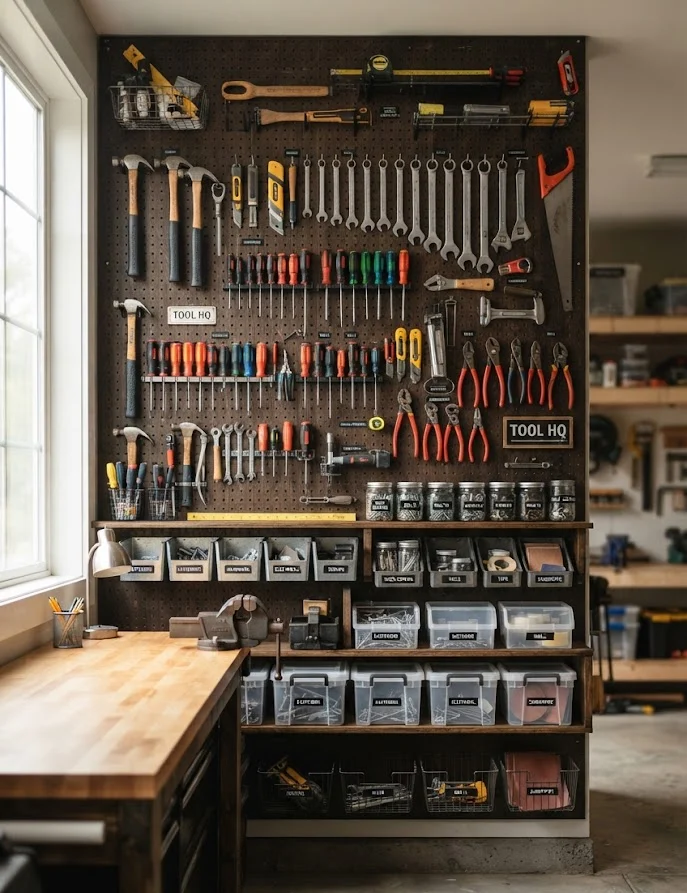 Wall-Mounted Tool Organizers